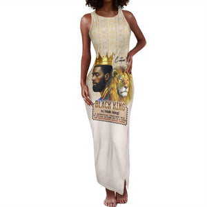 Lion Black King Tank Maxi Dress African Heritage