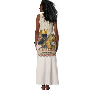 Lion Black King Tank Maxi Dress African Heritage