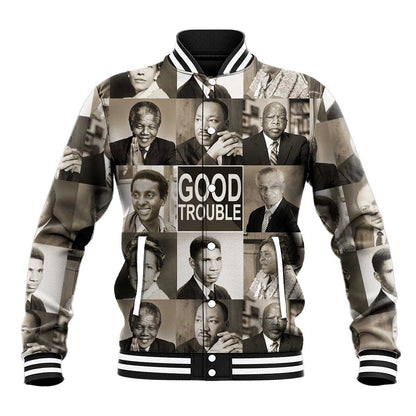 Good Trouble Baseball Jacket Civil Rights Leaders DT02