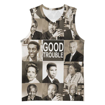 Good Trouble Basketball Jersey Civil Rights Leaders - African Pride