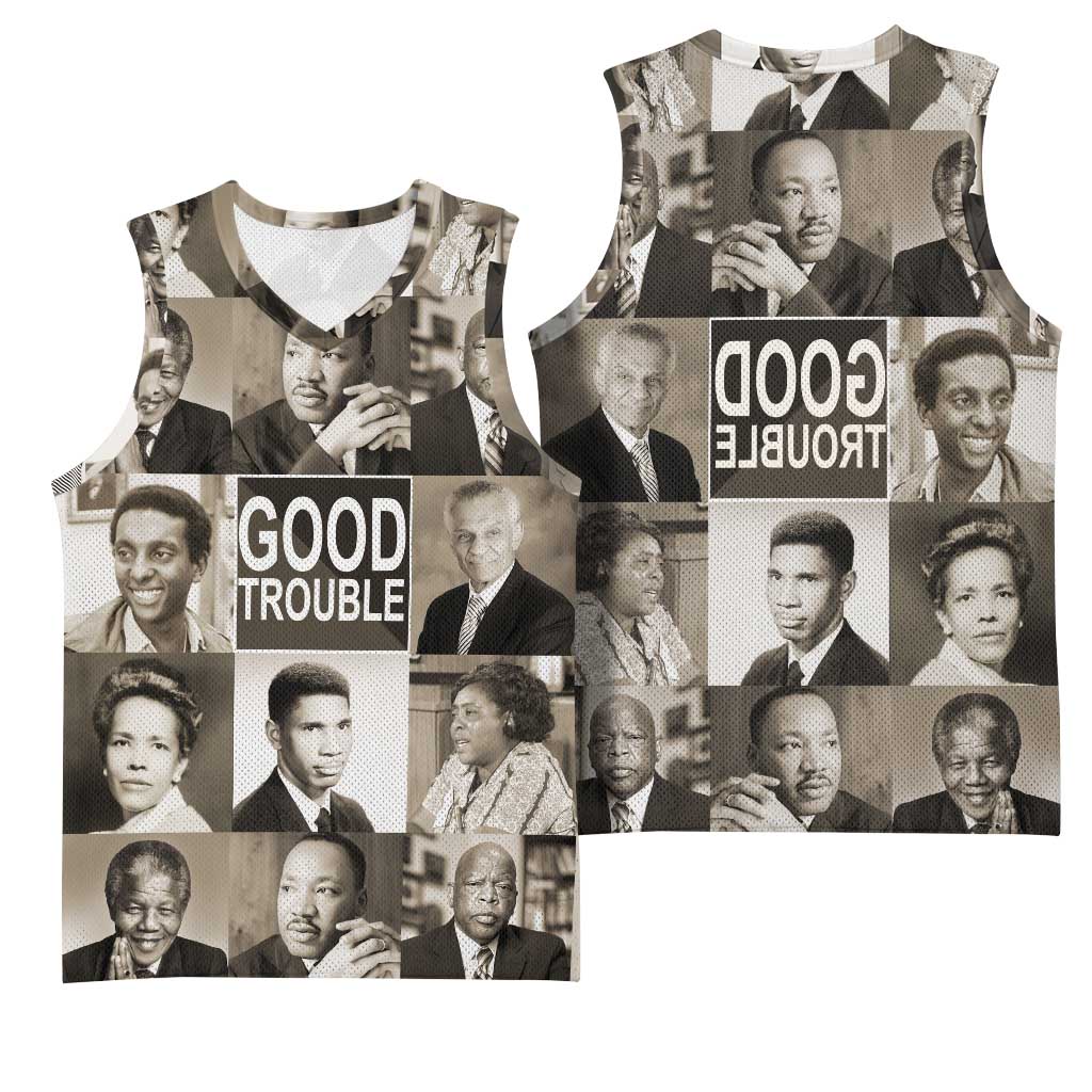 Good Trouble Basketball Jersey Civil Rights Leaders - African Pride