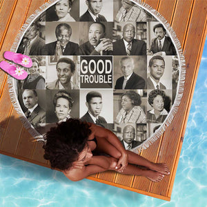 Good Trouble Beach Blanket Civil Rights Leaders