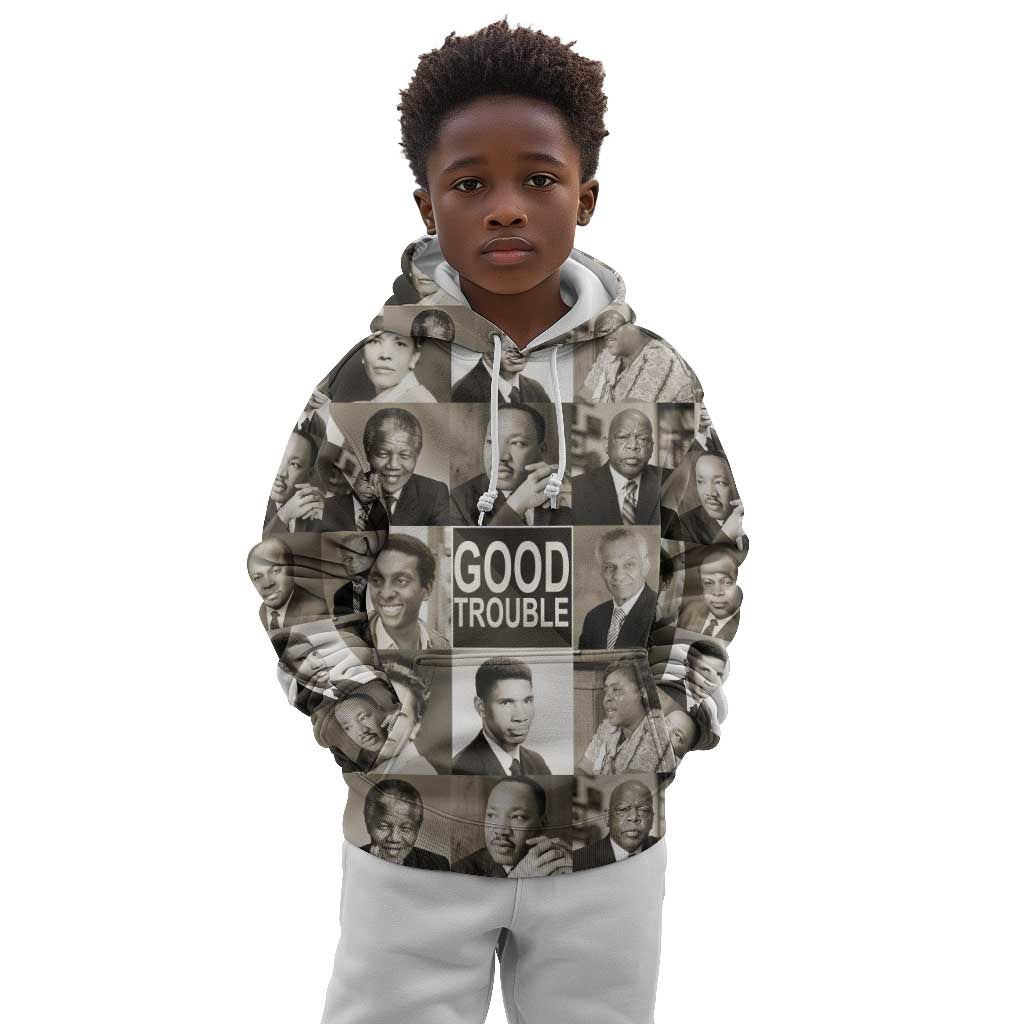 Good Trouble Kid Hoodie Civil Rights Leaders