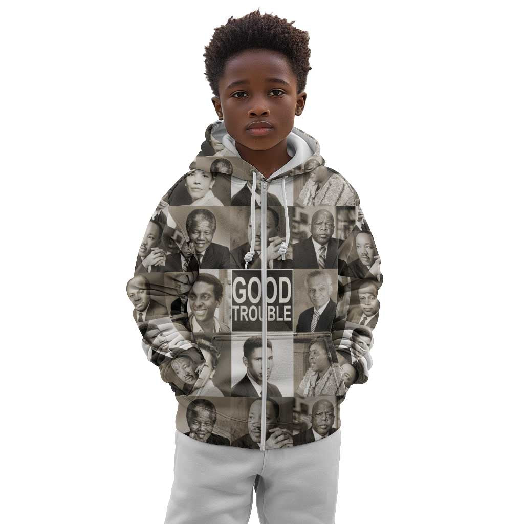 Good Trouble Kid Hoodie Civil Rights Leaders
