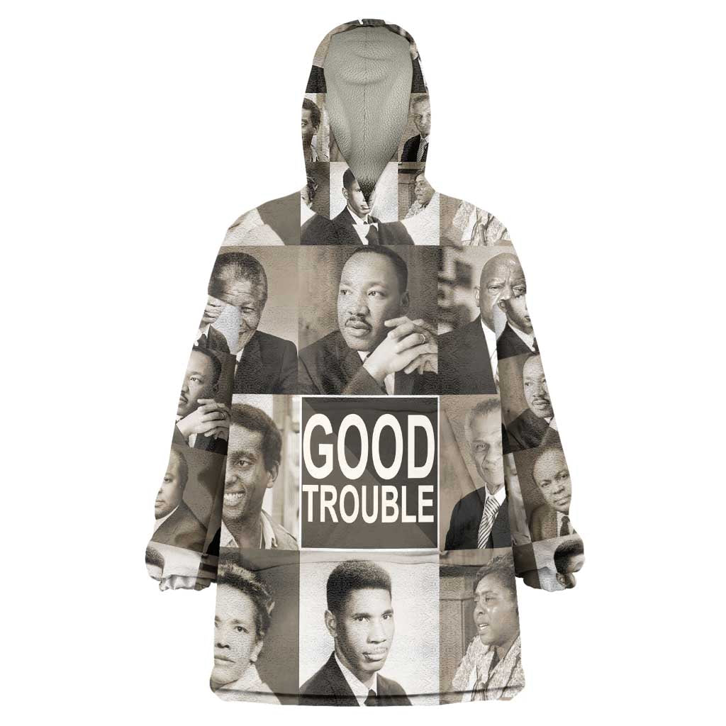 Good Trouble KId Wearable Blanket Hoodie Civil Rights Leaders