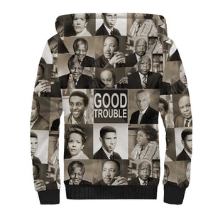 Good Trouble Sherpa Hoodie Civil Rights Leaders