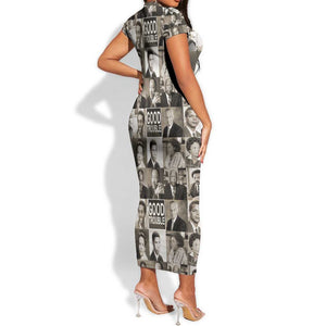 Good Trouble Short Sleeve Bodycon Dress Civil Rights Leaders DT02