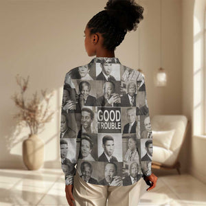 Good Trouble Women Casual Shirt Civil Rights Leaders DT02