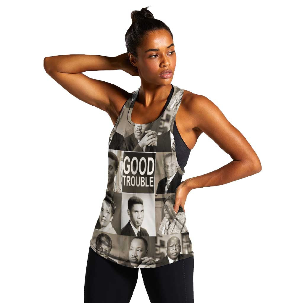 Good Trouble Women Racerback Tank Civil Rights Leaders
