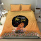 Personalized African Black Women Bedding Set She Who Kneels Before God