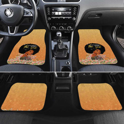 Personalized African Black Women Car Mats She Who Kneels Before God