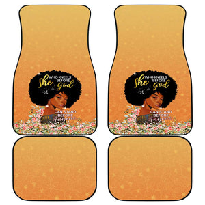 Personalized African Black Women Car Mats She Who Kneels Before God
