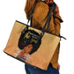 Personalized African Black Women Leather Tote Bag She Who Kneels Before God