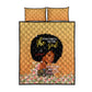 Personalized African Black Women Quilt Bed Set She Who Kneels Before God