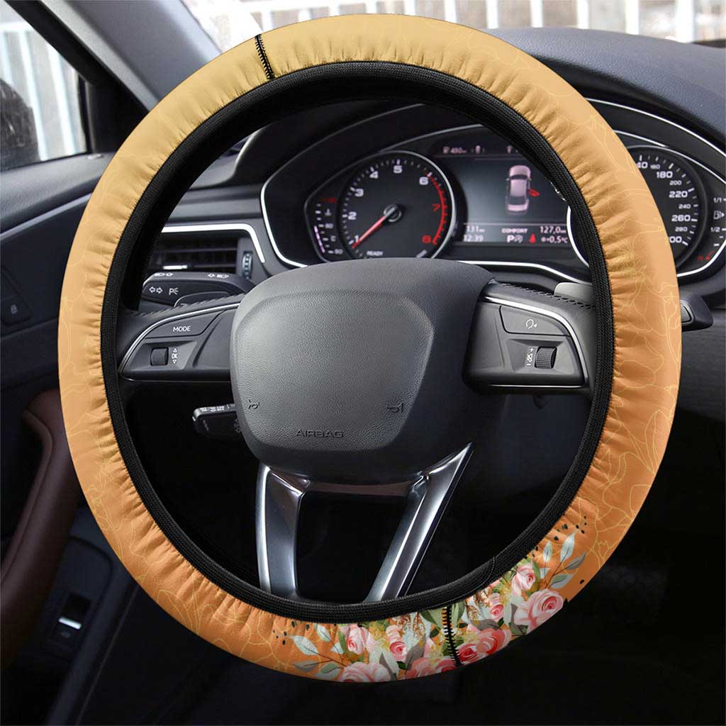 African Black Women Steering Wheel Cover She Who Kneels Before God