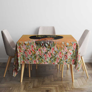 Personalized African Black Women Tablecloth She Who Kneels Before God