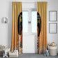 Personalized African Black Women Window Curtain She Who Kneels Before God