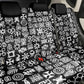 African Adinkra Back Car Seat Cover - Mixed Pattern Symbols