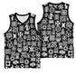 African Adinkra Basketball Jersey - Mixed Pattern Symbols - African Pride