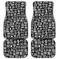 African Adinkra Car Mats - Mixed Pattern Symbols