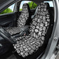 African Adinkra Car Seat Cover - Mixed Pattern Symbols