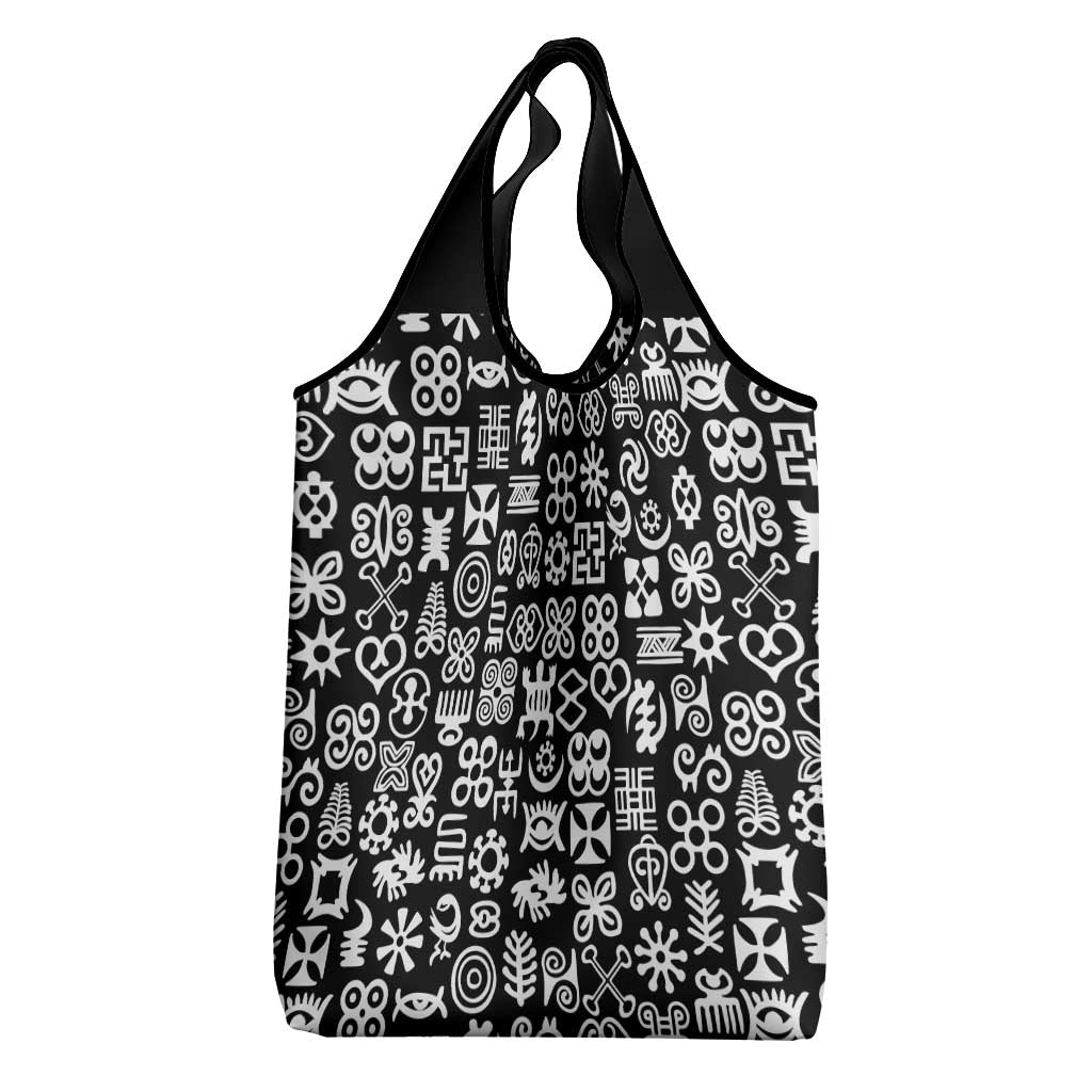 African Adinkra Grocery Bag - Mixed Pattern Symbols