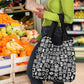 African Adinkra Grocery Bag - Mixed Pattern Symbols