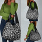 African Adinkra Grocery Bag - Mixed Pattern Symbols