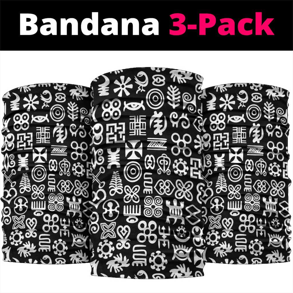 African Adinkra Neck Gaiter - Mixed Pattern Symbols - African Pride