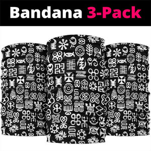 African Adinkra Neck Gaiter - Mixed Pattern Symbols - African Pride