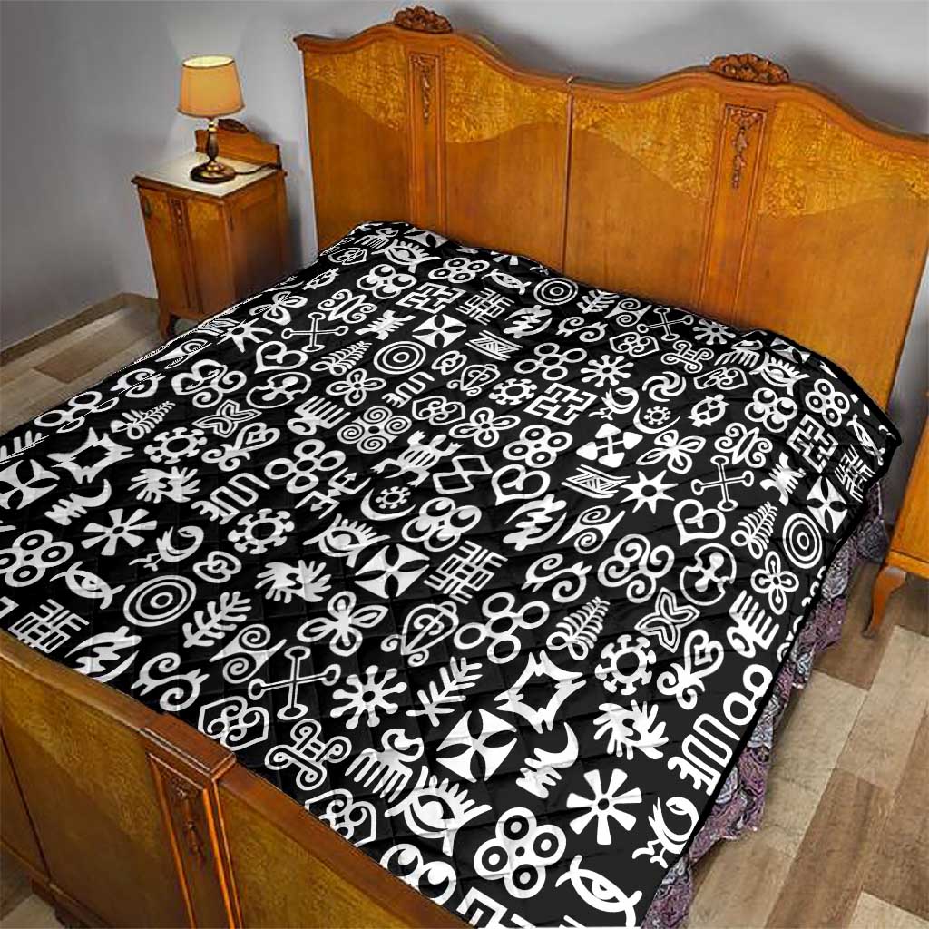 African Adinkra Quilt - Mixed Pattern Symbols