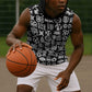 African Adinkra Sleeveless Hoodie - Mixed Pattern Symbols - African Pride