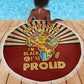 Proud African Beach Blanket - Hand Up Africa Map Art