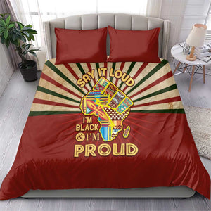 Proud African Bedding Set - Hand Up Africa Map Art