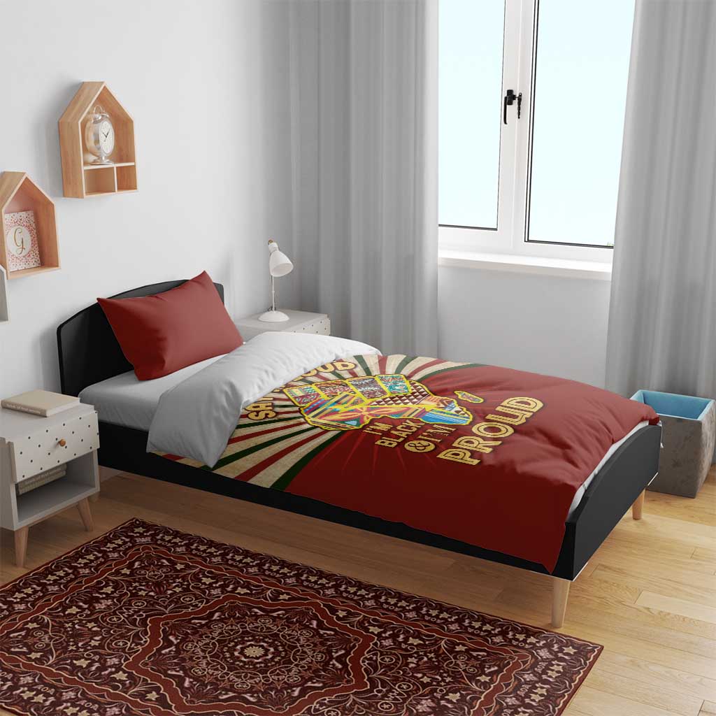 Proud African Bedding Set - Hand Up Africa Map Art