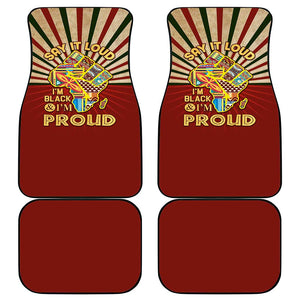Proud African Car Mats - Hand Up Africa Map Art