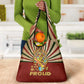 Proud African Grocery Bag - Hand Up Africa Map Art