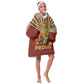 Proud African KId Wearable Blanket Hoodie - Hand Up Africa Map Art