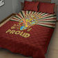 Proud African Quilt Bed Set - Hand Up Africa Map Art
