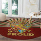 Proud African Round Carpet - Hand Up Africa Map Art