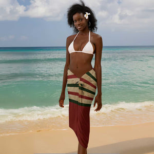 Proud African Sarong - Hand Up Africa Map Art