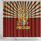 Proud African Shower Curtain - Hand Up Africa Map Art