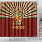 Proud African Shower Curtain - Hand Up Africa Map Art