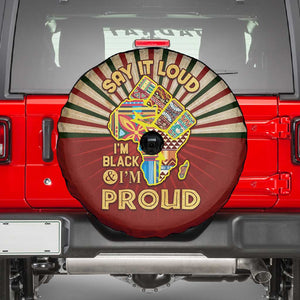 Proud African Spare Tire Cover - Hand Up Africa Map Art