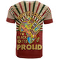 Proud African T shirt - Hand Up Africa Map Art