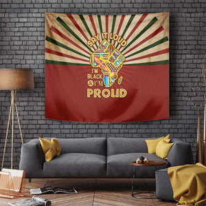 Proud African Tapestry - Hand Up Africa Map Art