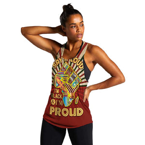 Proud African Women Racerback Tank - Hand Up Africa Map Art