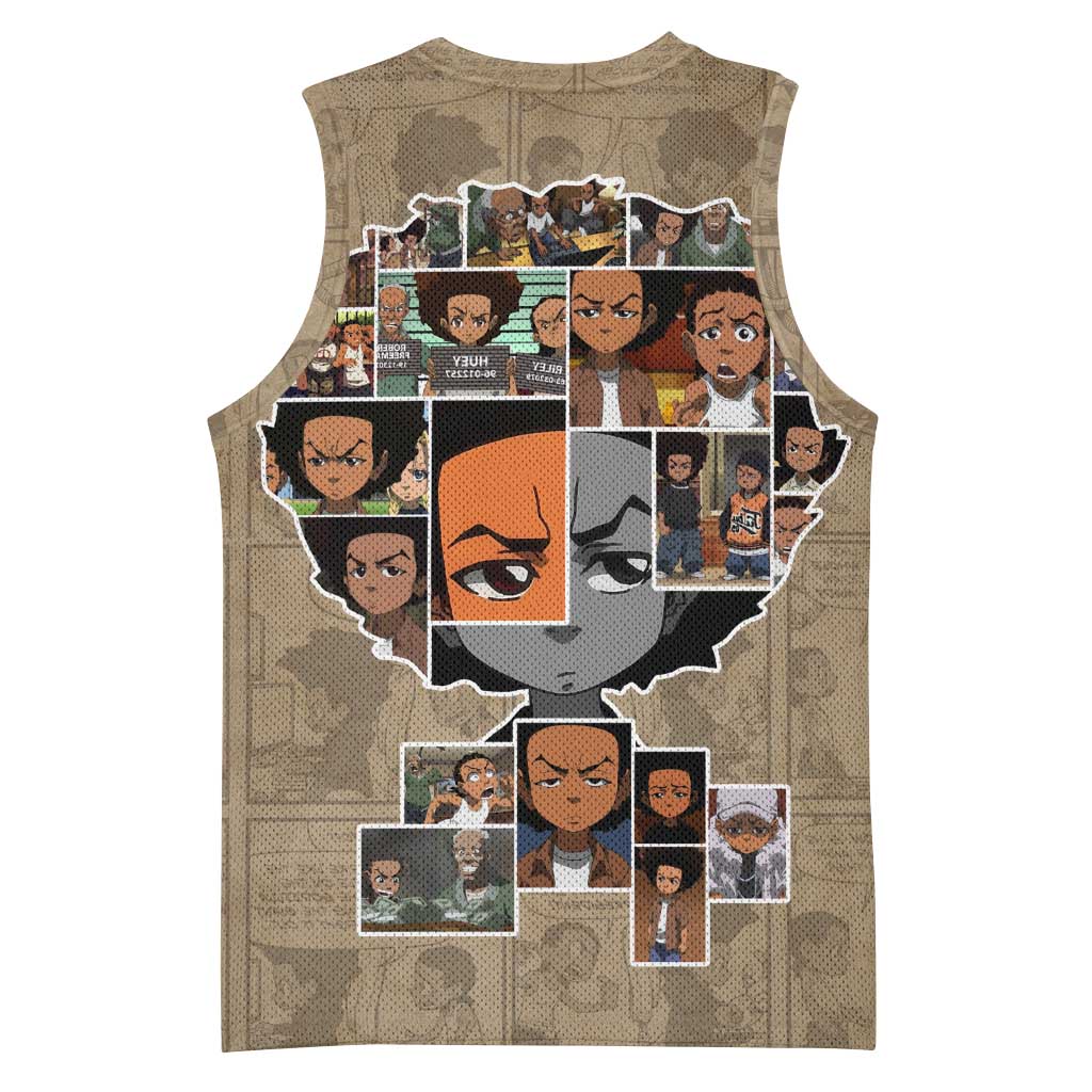 Honoring Huey Freeman - African American Basketball Jersey - African Pride