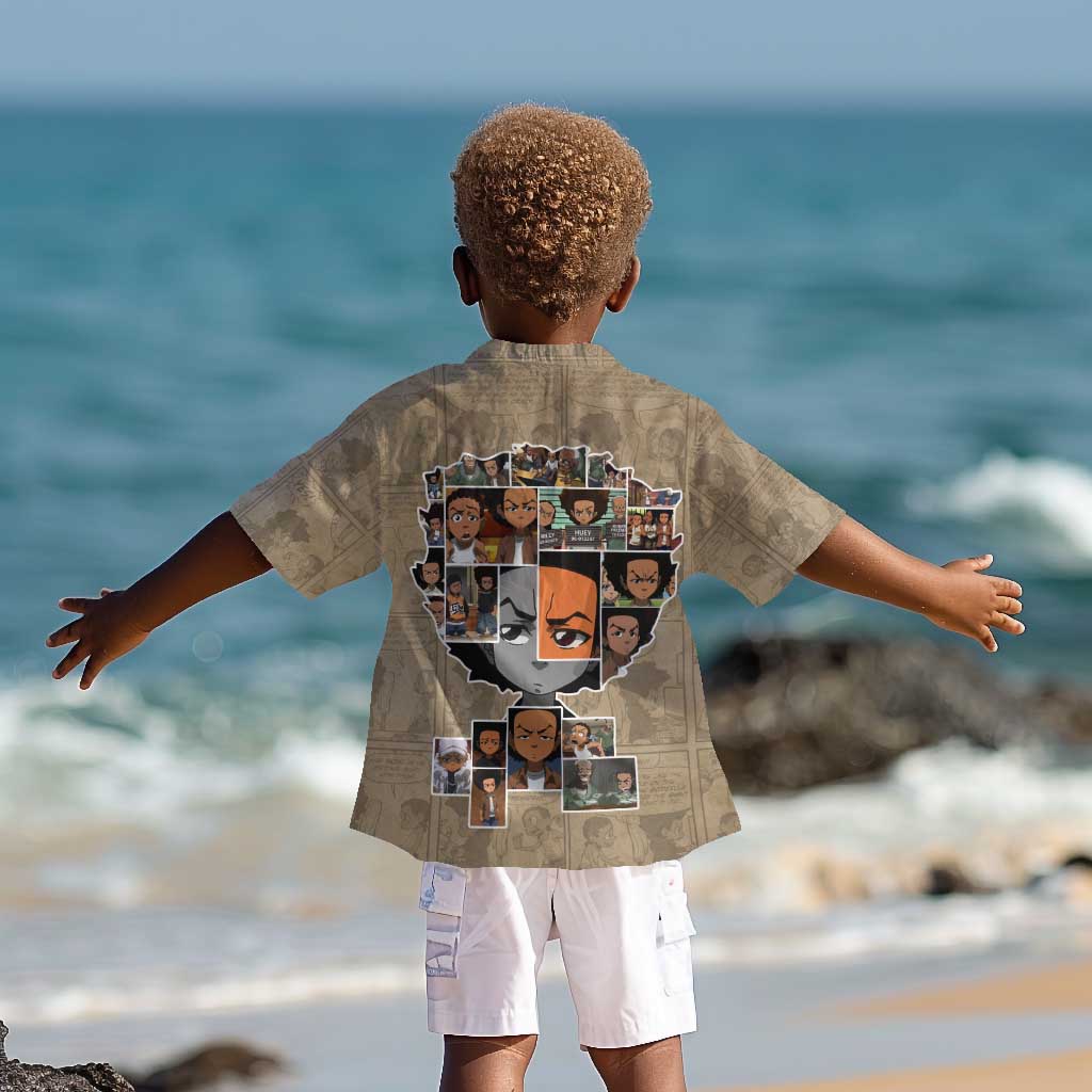 Honoring Huey Freeman - African American Kid Hawaiian Shirt