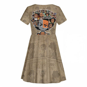 Honoring Huey Freeman - African American Kid Short Sleeve Dress
